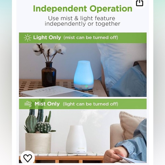 innogear Other - NEW InnoGear Aromatherapy Diffuser + Christmas Wreath Pine essential oil